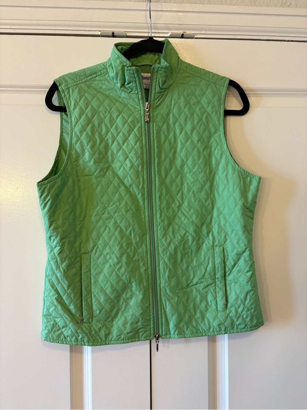 Ashworth Quilted Mint Green Women's Vest